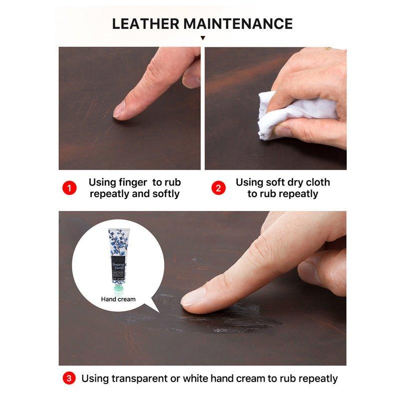 Woosir Leather Attache Case for Men 14 Inch - Woosir