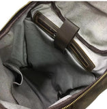 Large Leather Backpack Laptop - Woosir