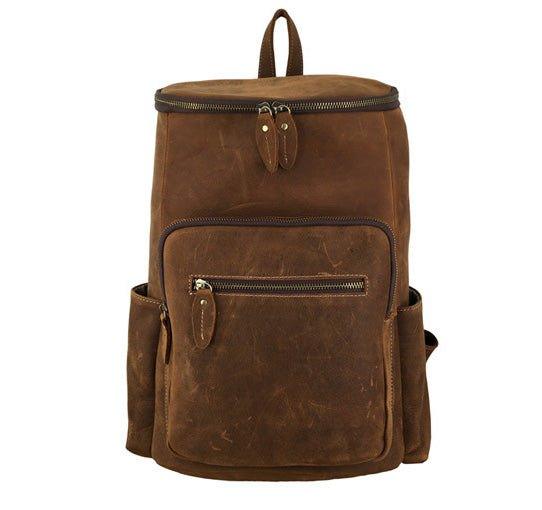 Woosir Leather Backpack Large Capacity for 15.6" Laptop - Woosir