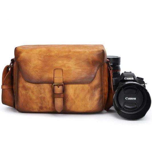 Woosir Leather Camera Bag Crossbody - Woosir