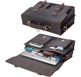 Woosir Leather Computer Briefcase Backpack Convertible - Woosir