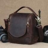 Woosir Leather DSLR Camera Bag Small Travel - Woosir