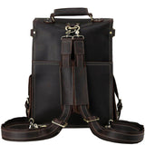 Woosir Leather Flap Backpack for Men - Woosir