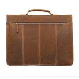 Woosir Leather Laptop Briefcase Mens for Work 15.6 Inch - Woosir