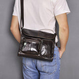 Woosir Leather Messenger Shoulder Bag for Men - Woosir