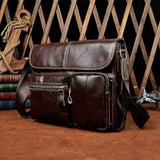 Woosir Leather Messenger Shoulder Bag for Men - Woosir