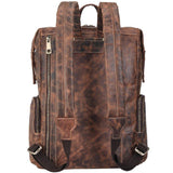 Woosir Leather Rucksack Men Dark Brown - Woosir