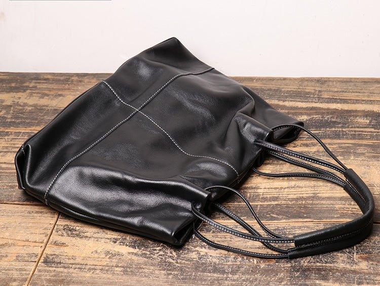 Woosir Leather Shopping Bag Handbag Vintage - Woosir