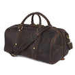 Woosir Leather Weekender Bag for Men Full-Open - Woosir