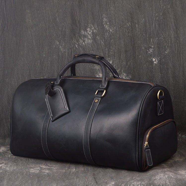 Leather Adventure Duffel with Shoe Compartment by Gent Supply Co.
