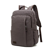 Leisure Canvas Backpack With USB for College - Woosir