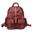 Men Backpack Vintage Leather Travel 15.6" - Woosir