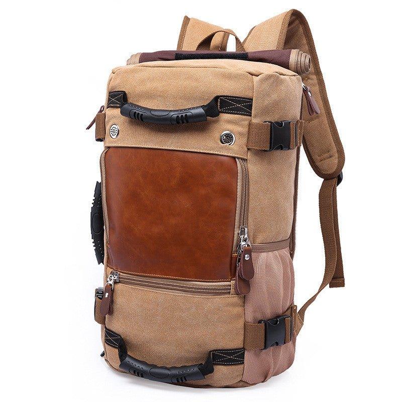Men Canvas Travel Backpack - Woosir