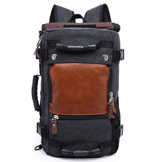 Men Canvas Travel Backpack - Woosir