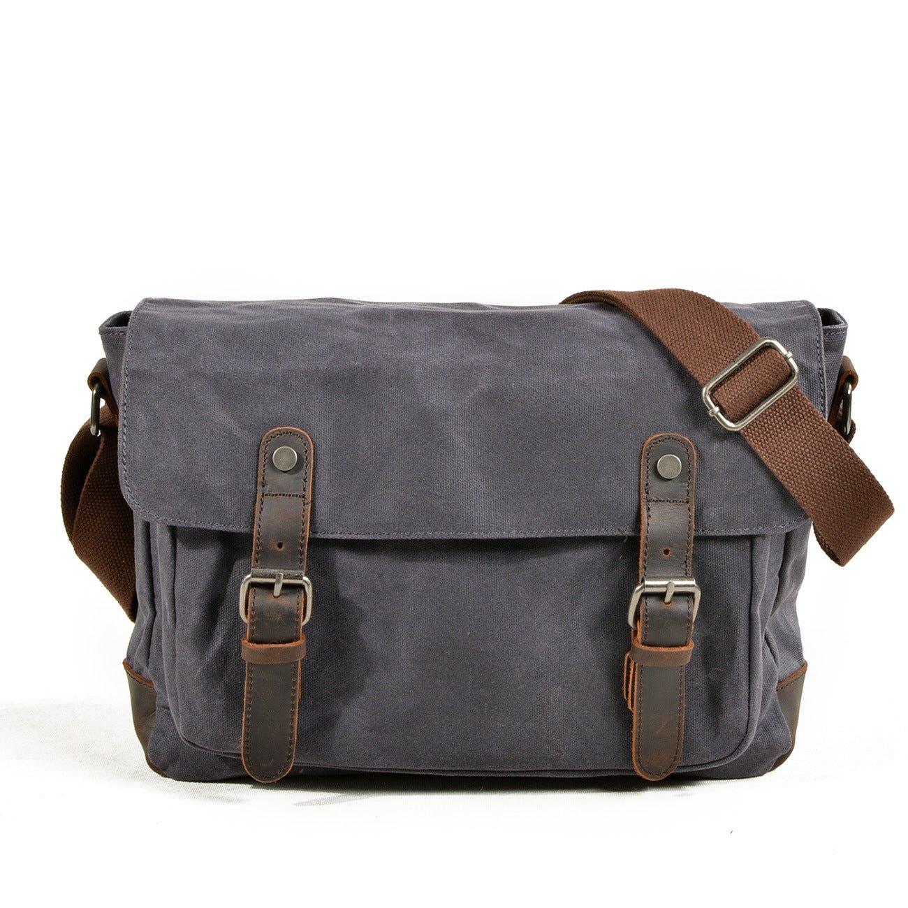 Canvas Mens Messenger Bag Crossbody Woosir