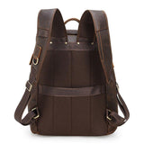 Woosir Men Leather Backpack 15 inch Laptop Business - Woosir