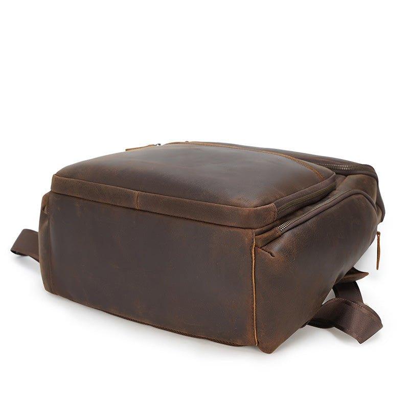 Woosir Men Leather Backpack 15 inch Laptop Business Woosir Men Leather Backpack 15 inch Laptop Business