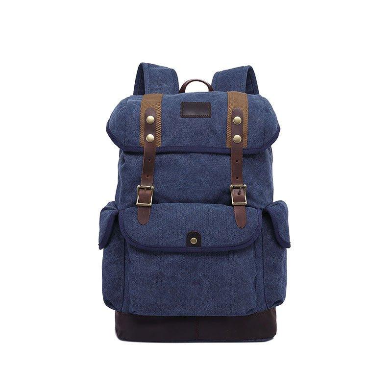Mens Backpack Canvas Drawstring Design - Woosir