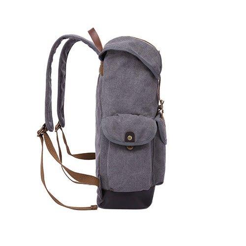 Mens Backpack Canvas Drawstring Design - Woosir
