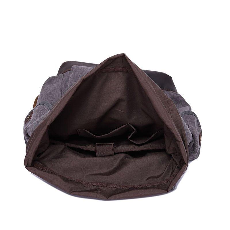 Mens Backpack Canvas Drawstring Design - Woosir