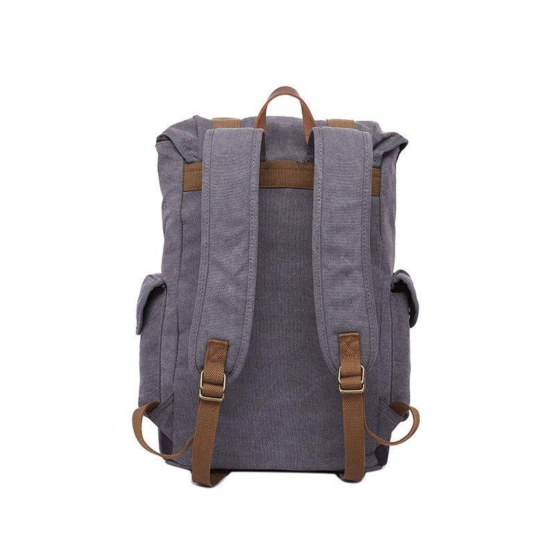 Mens Backpack Canvas Drawstring Design - Woosir