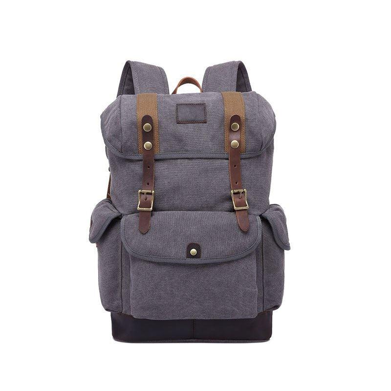 Mens Backpack Canvas Drawstring Design - Woosir