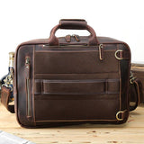 Convertible Leather Backpack Briefcase for 15.6" Laptop - Woosir