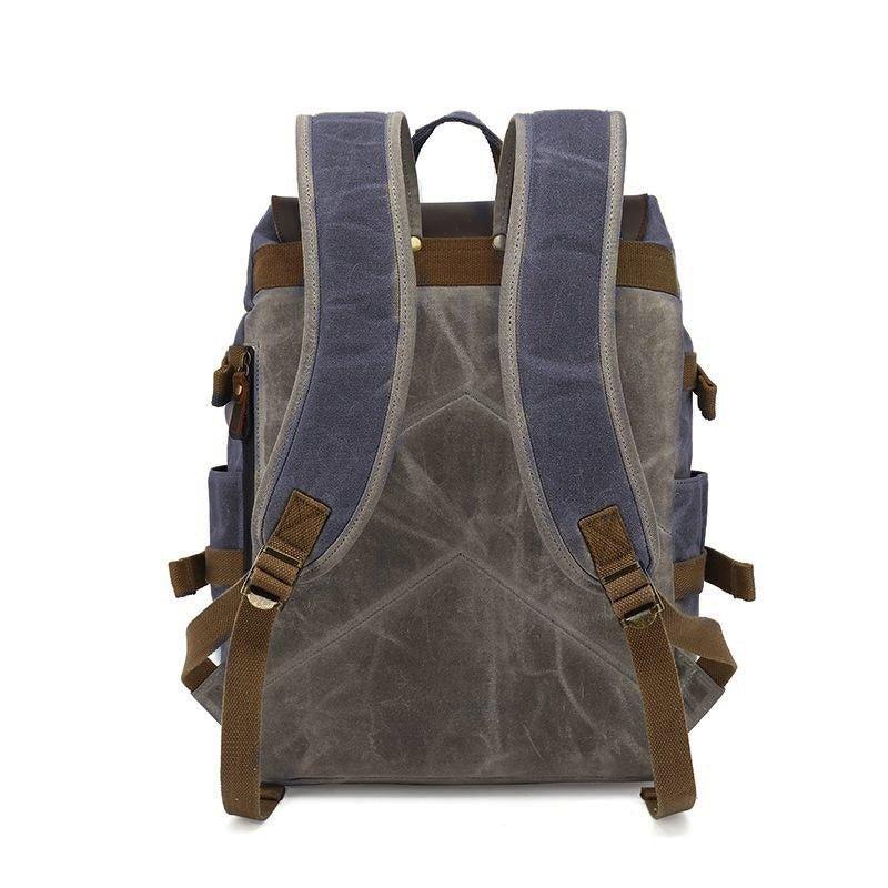 bill roms vintage canvas and leather backpack The Summiter Whether navigating the city or escaping for a short trip Lennon Canvas & Leather Backpack