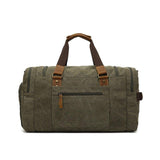 Mens Duffle Bag Canvas for Gym with Shoe Pocket - Woosir