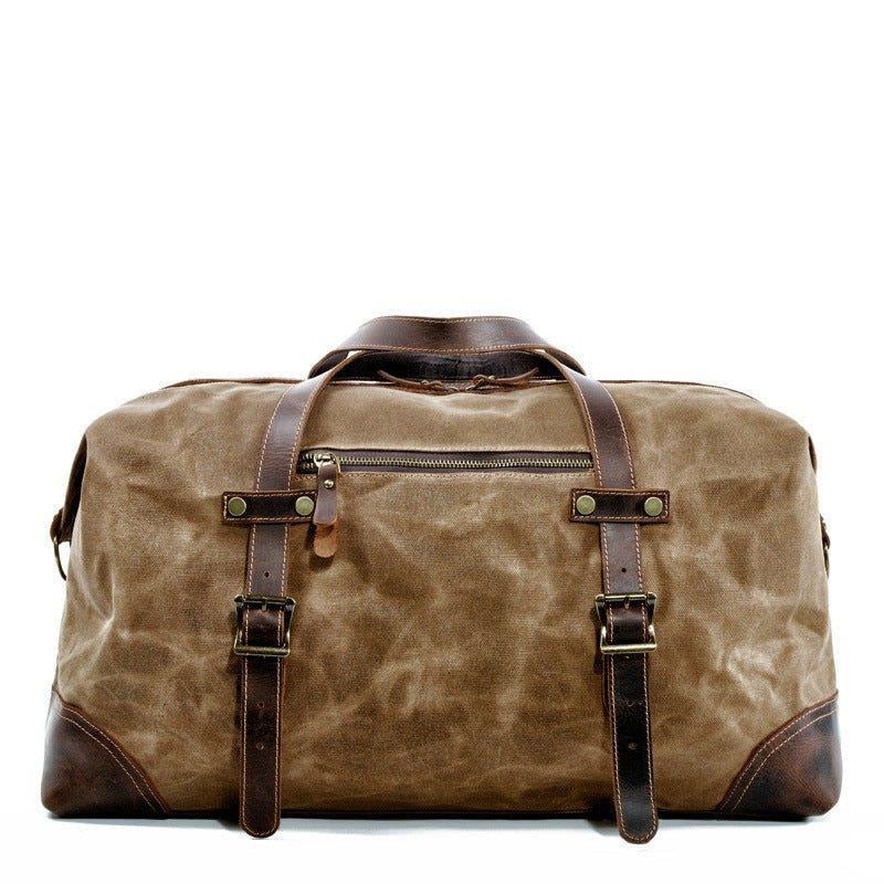 Large Waxed Canvas Travel Duffle Bag Woosir