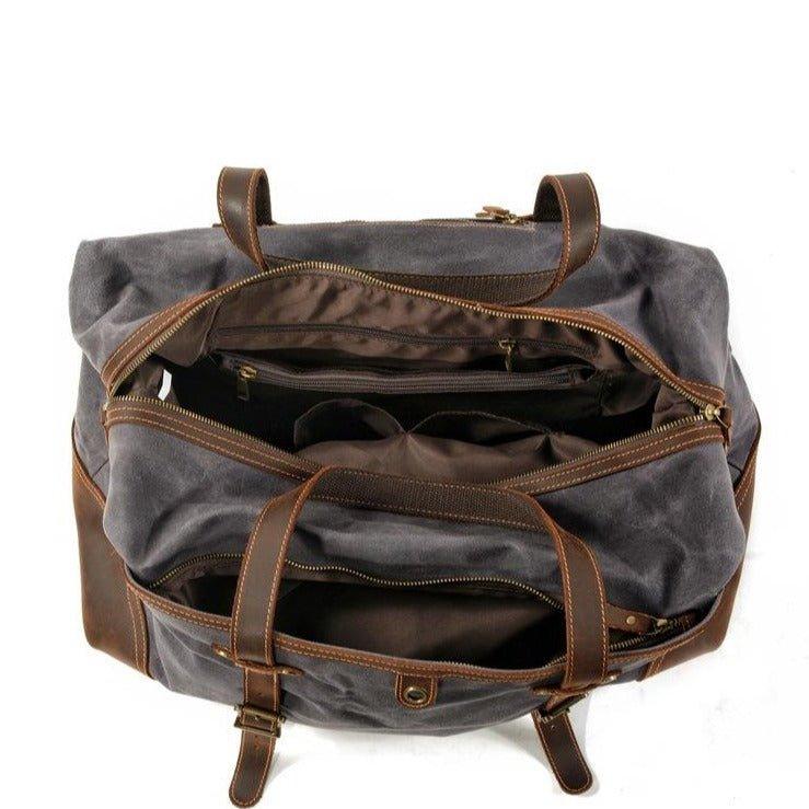Large Waxed Canvas Travel Duffle Bag Woosir