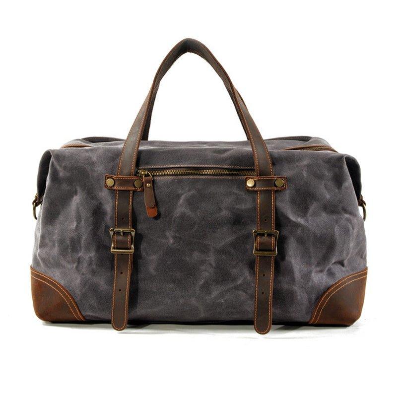 Large Waxed Canvas Travel Duffle Bag Woosir