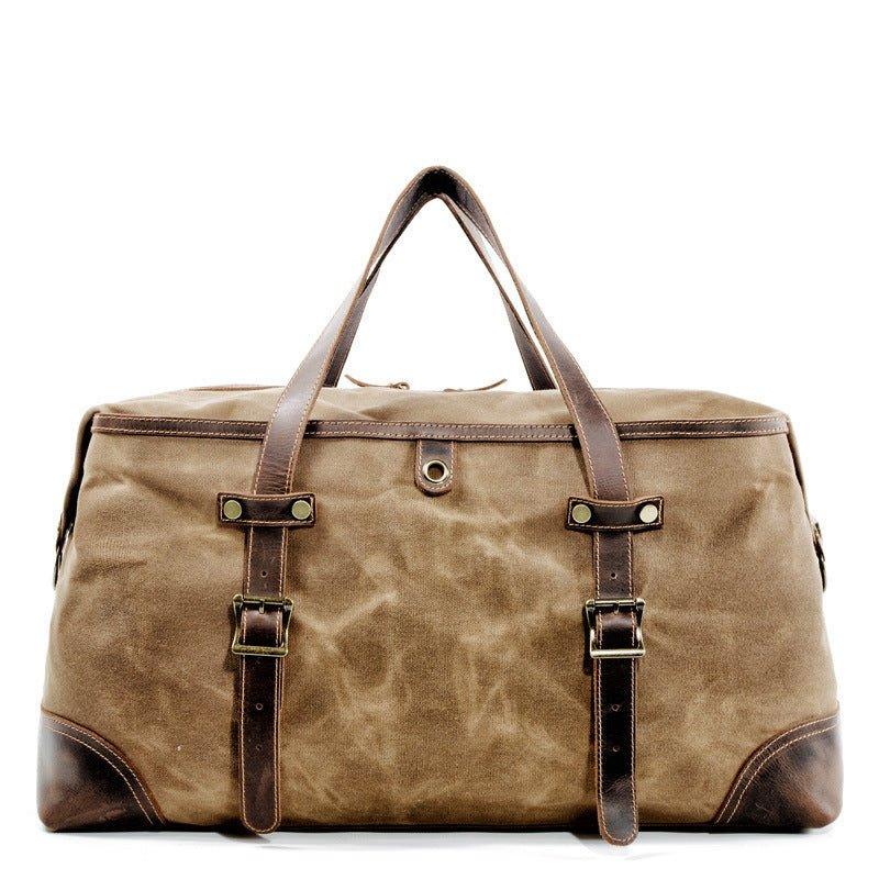 Large Waxed Canvas Travel Duffle Bag Woosir