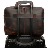 Woosir Mens Leather Briefcase Bag for 17 Inch Laptop - Woosir