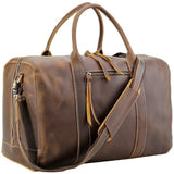 Woosir Mens Leather Duffel Bag Overnight Tote - Woosir