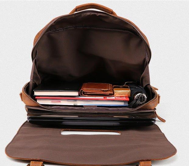 Woosir Mens Leather Laptop Messenger Bag - Woosir
