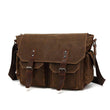 Vintage Canvas Messenger Bag for Laptop - Woosir