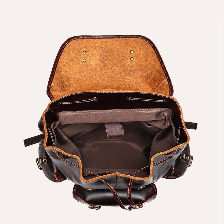 Woosir Men's Vintage Leather Backpack for 17 Inch Laptop Woosir Men's Vintage Leather Backpack for 17 Inch Laptop