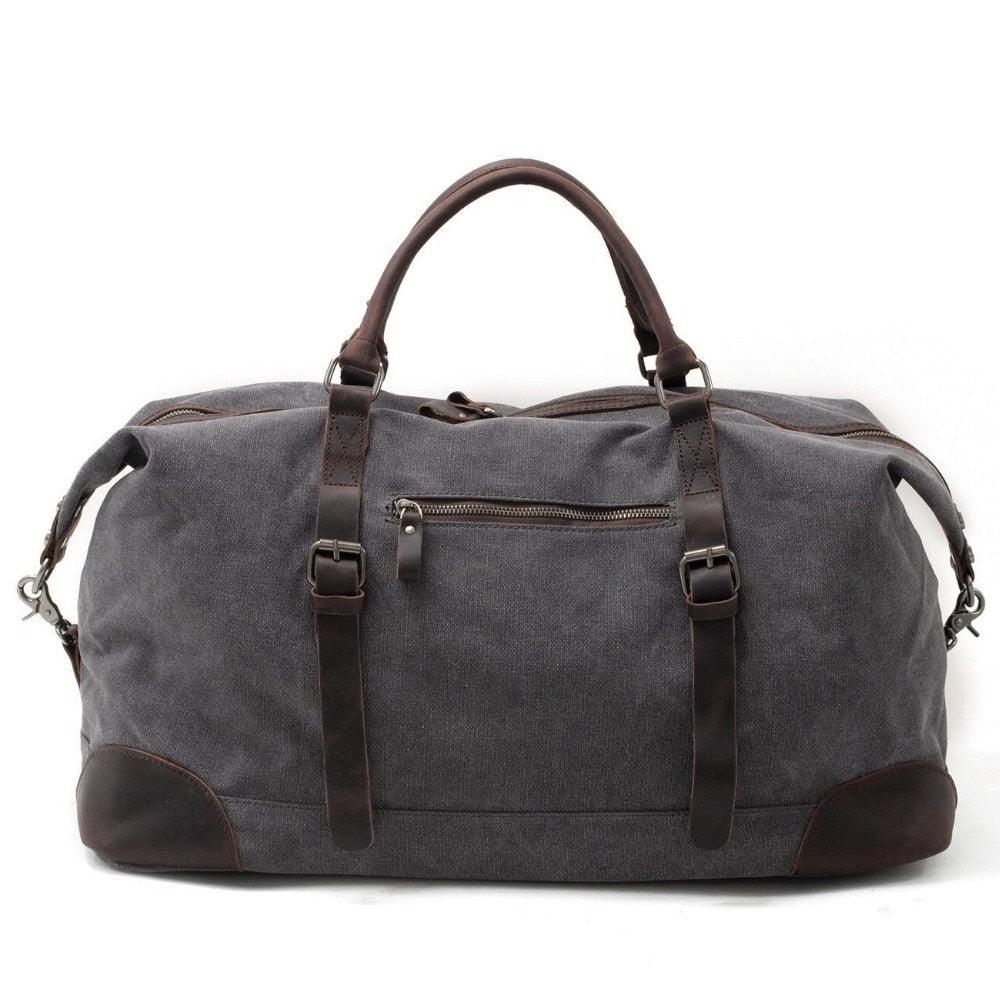 canvas weekend travel duffel bag Oversized Travel Duffel Bag Canvas Leather, Coffee