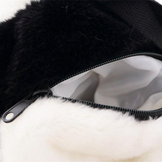 Woosir Panda Furry Shoulder Pack for Children - Woosir