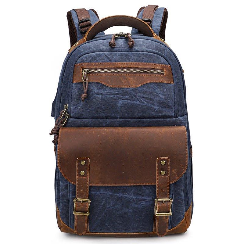 blue laptop backpack trolley sleeve Woosir Photography Backpack with Trolley Sleeve, Blue