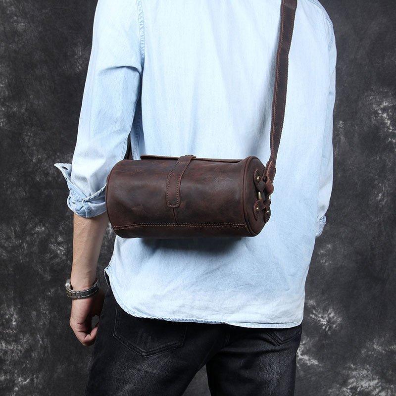 Woosir Retro Cylindrical Small Shoulder Bag Men Women - Woosir