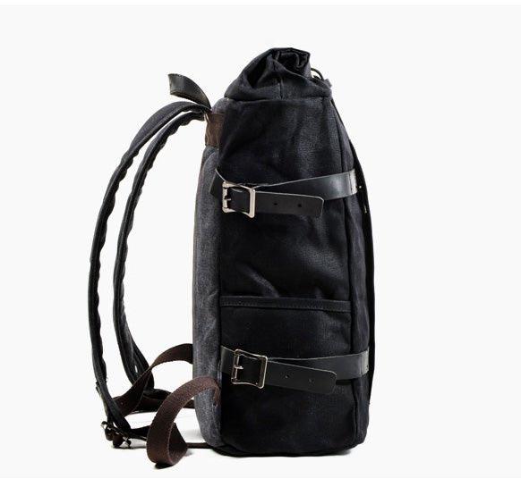 ITALIAN LEATHER ROLL-TOP BACKPACK