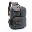 School Backpack Vintage Canvas Laptop Backpacks - Woosir