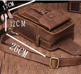 Sling Crossbody Bag Leather Vintage - Woosir