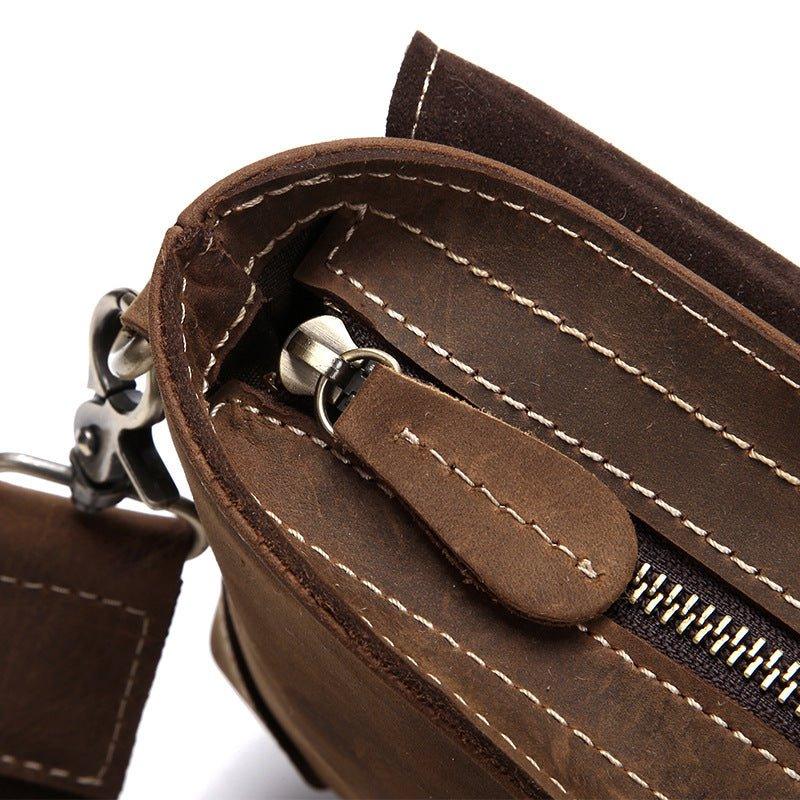 Woosir Small Leather Shoulder Bag Brown - Woosir