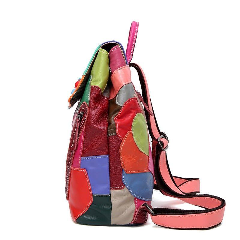 coloured leather backpacks uk Soft Leather Backpacks for Women