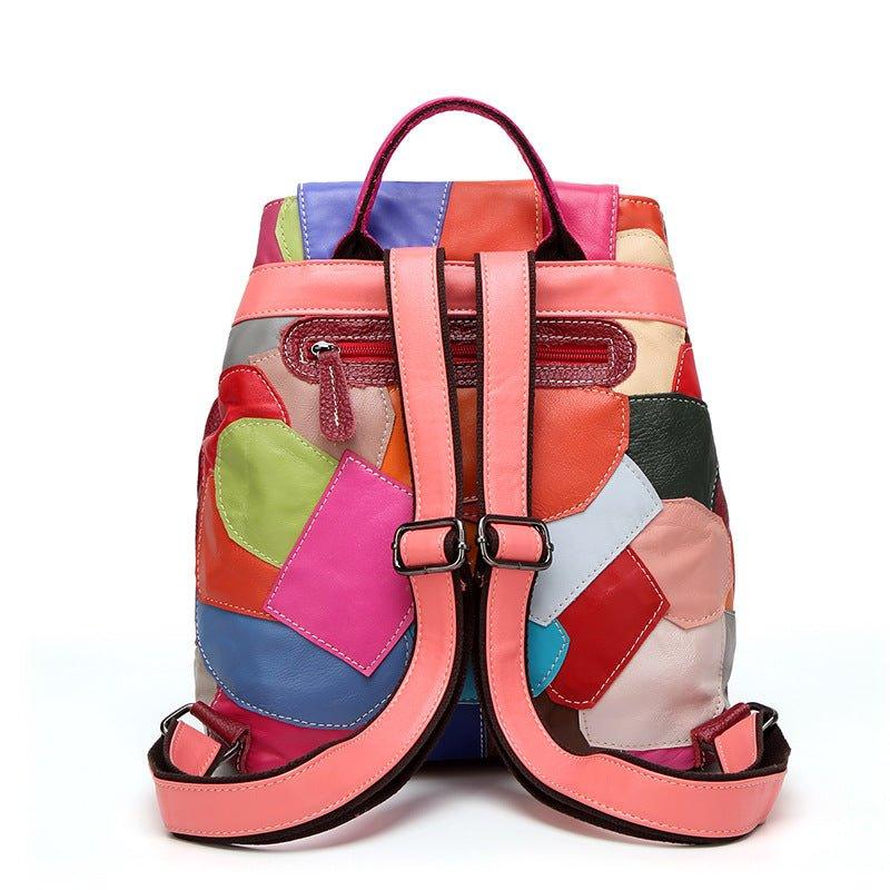 coloured leather backpacks uk Soft Leather Backpacks for Women