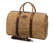Mens Waxed Canvas Travel Duffle Bag Carry-on Size - Woosir