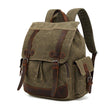 Mens Canvas Backpack Vintage for Travel School - Woosir